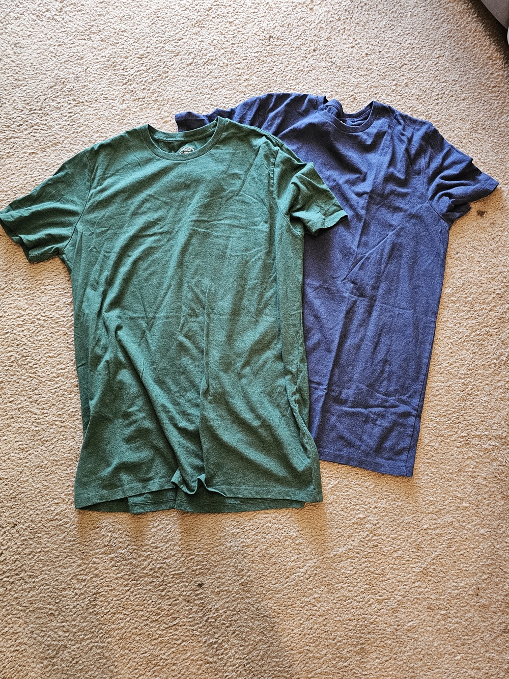 St. John's Bay Short Sleeve Crew Tee - Green & Blue